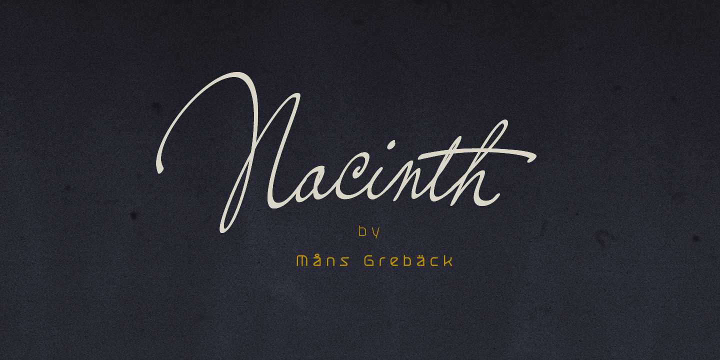 Przykład czcionki Nacinth